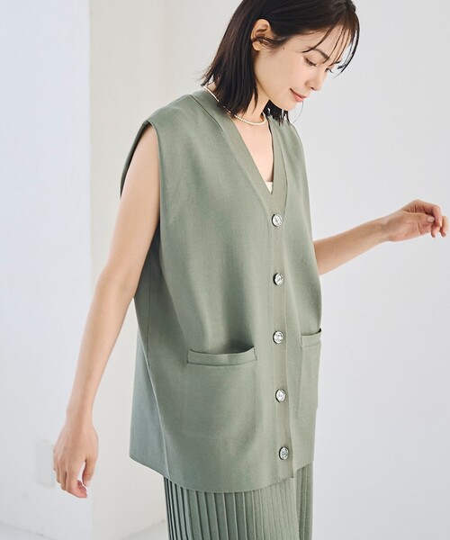 RONEL ベスト ジレ 夏 Vネックロングジレ レディース : ZOZOTOWN Yahoo