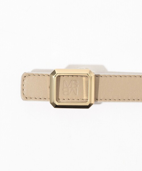 MAISON BOINET ベルト square buckle レディース : ZOZOTOWN