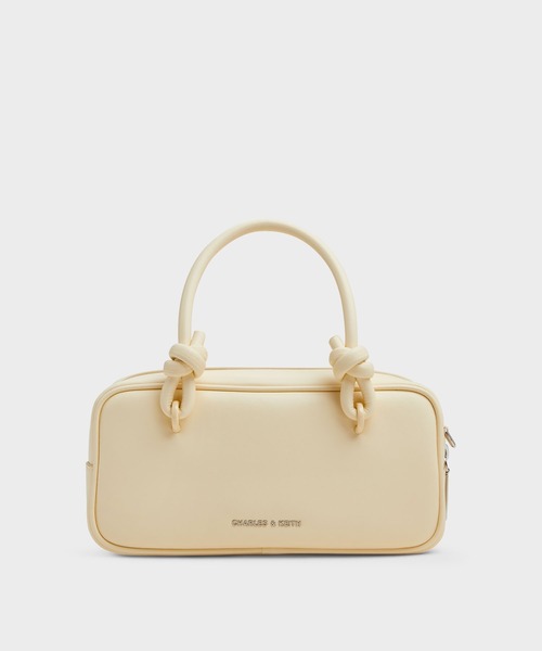 CHARLES & KEITH◆Sammie ノットハンドルボックスバッグ◆送料込 CHARLES ＆ KEITH ハンドバッグ Sammie サミー ノットハンドル