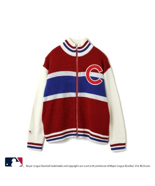 ニット セーター atmos pink MLB Knit Blouson / アトモス ピンク エムエルビー ニット ブルゾン「SP」 レディース