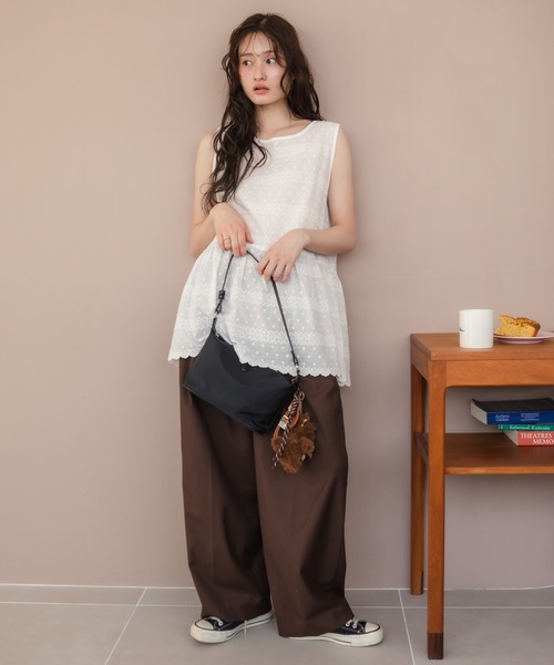 HEILIS チュニック コットンチュニックワンピース/ノースリー部