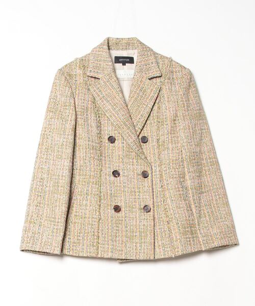 UNTITLED（アンタイトル） ツイードジャケット 01 グリーン レディース