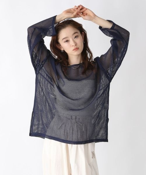 JEANASIS tシャツ レースアップメッシュプルオーバー/452456