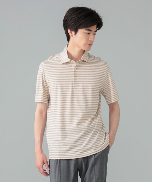 【GUY ROVER ギィローバー】PER SHIPS ポロシャツ Lサイズ GUY ROVER（ギローバー） ポロシャツ GUY ROVER / ボーダー ポロシャツ