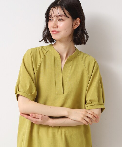 【新品未使用】デッサン　洗える　パフスリーブAラインワンピース　S サイズ 洗える】パフスリーブAラインワンピース（S～L）（マキシ
