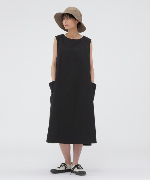 MHL. ノースリーブワンピース ブラック 2 美品 mite ノースリーブ 2way ワンピース 黒 ブラックの通販 by