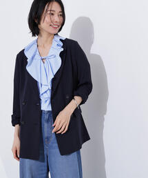 【新品】N.Natural Beauty Basic テーラードダブルジャケット N.Natural Beauty Basic ジャケット テーラードジャケット ライト