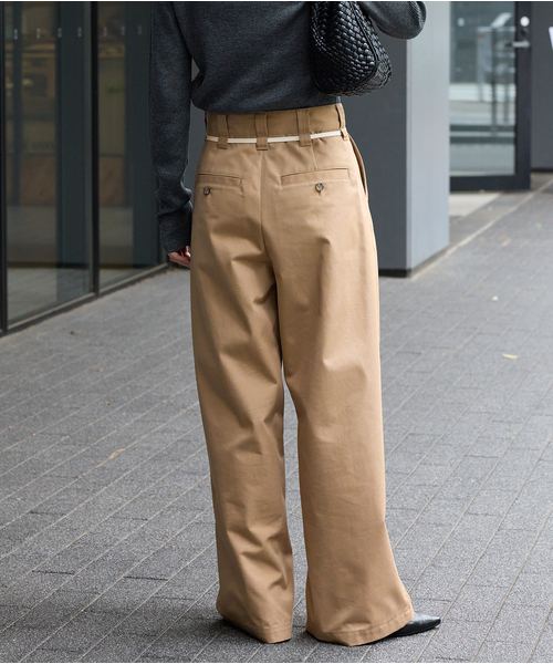 JOURNAL STANDARD TCチノコクーンパンツ　38 JOURNAL STANDARD チノパン TCチノワイドパンツ レディース