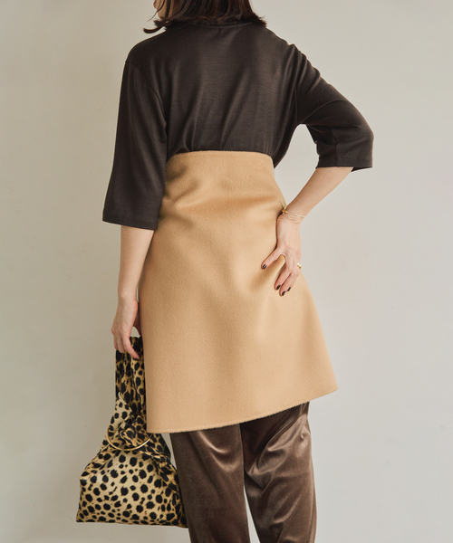 nnnnn2❁⃘*.゜regleam リバーストール キャメル VERMEIL par iena ストール マフラー woolリバー2WAYストール