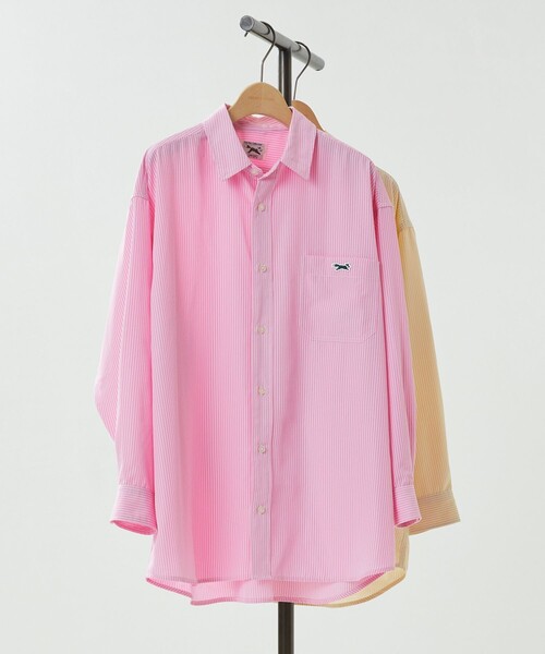 「FREAK'S STORE」 長袖シャツ フリ- ピンク レディース