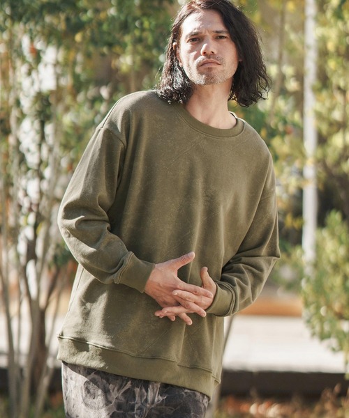 人気定番， 爆買い 「CAMBIO」 スウェットカットソー M ブラック メンズ