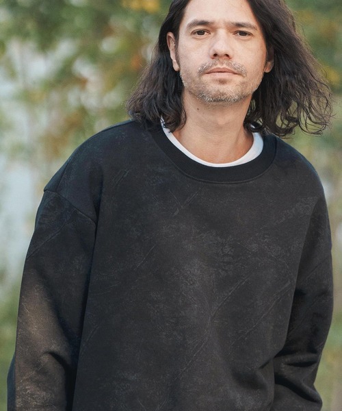 人気定番， 爆買い 「CAMBIO」 スウェットカットソー M ブラック メンズ