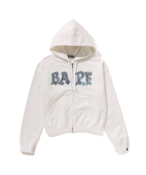 A BATHING APE パーカー CRYSTAL STONE BAPE ZIP HOODIE