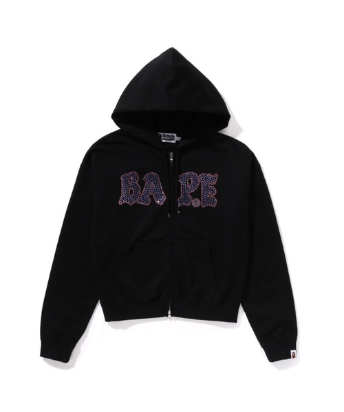 A BATHING APE パーカー CRYSTAL STONE BAPE ZIP HOODIE