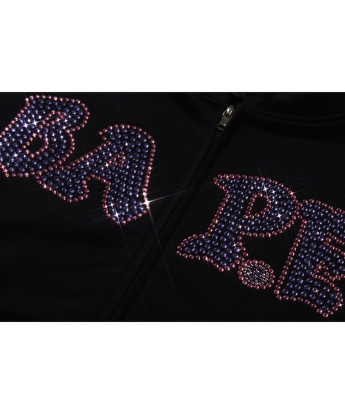 A BATHING APE パーカー CRYSTAL STONE BAPE ZIP HOODIE