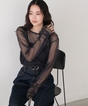 tシャツ 「forksy.」プリーツシアーシャ...の詳細画像3
