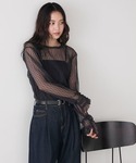 tシャツ 「forksy.」プリーツシアーシャ...の詳細画像5