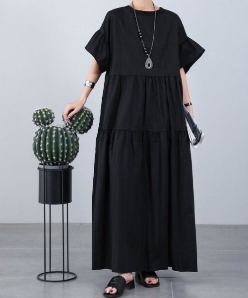 ワンピース 半袖 ティアードワンピース : ZOZOTOWN Yahoo!店 - 通販
