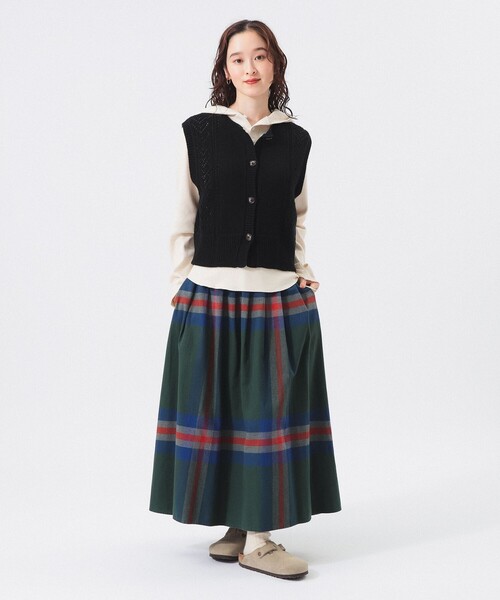 BEAMS BOY スカート ビッグ タータン : ZOZOTOWN Yahoo!店