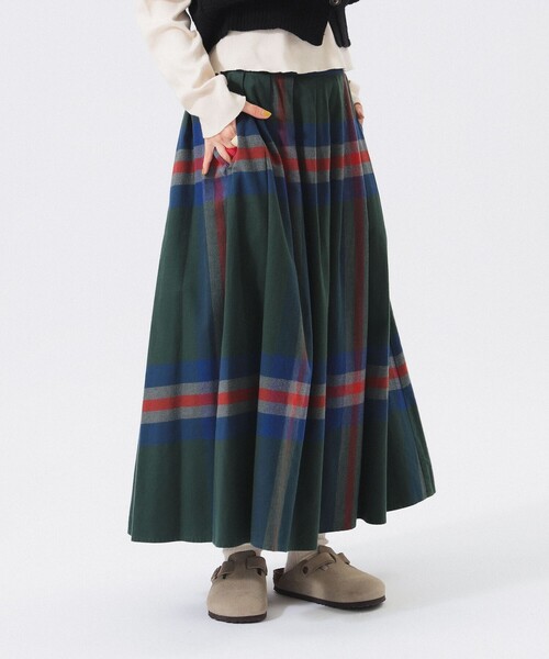 BEAMS BOY スカート ビッグ タータン : ZOZOTOWN Yahoo!店