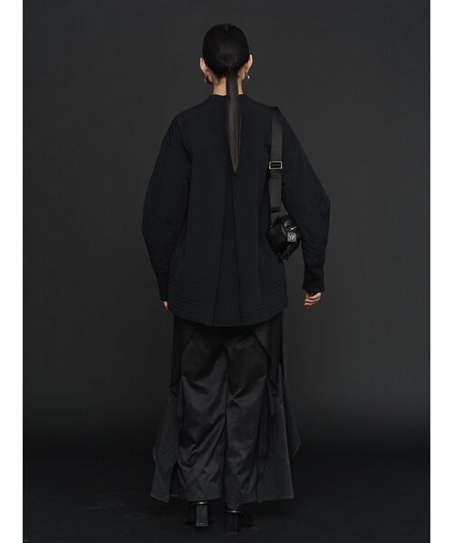 UN3D.（アンスリード） ブラウス シャツ PADDING HEM DESIGN SH