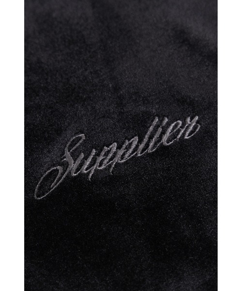 SUPPLIER（サプライヤー） パーカー ベロアフーディ｜Cross Rhinestone