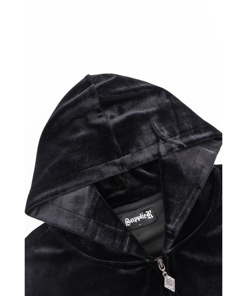 フェイクレイヤード ベロアパーカー フェイクレイヤードパーカー(SS(130-140) ブラウン(043)): ジュニア