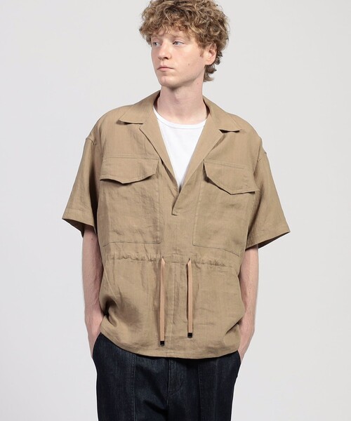 Haversack 麻素材　セットアップ HAVERSACK（ハバーサック） シャツ HAVERSACK ATTIRE リネン ダブル