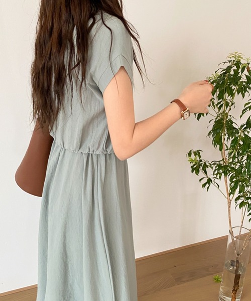 「ABITOKYO」 半袖ワンピース FREE ブラック レディース_画像3