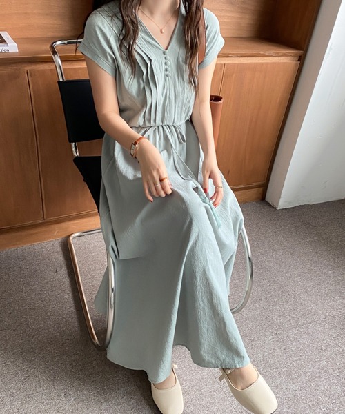 「ABITOKYO」 半袖ワンピース FREE ブラック レディース_画像6