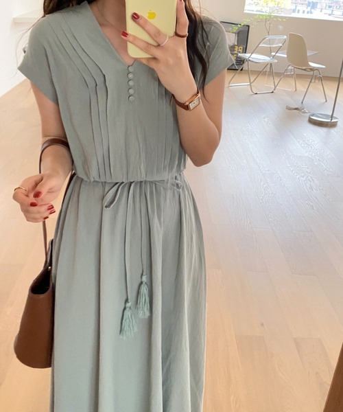 「ABITOKYO」 半袖ワンピース FREE ブラック レディース_画像9