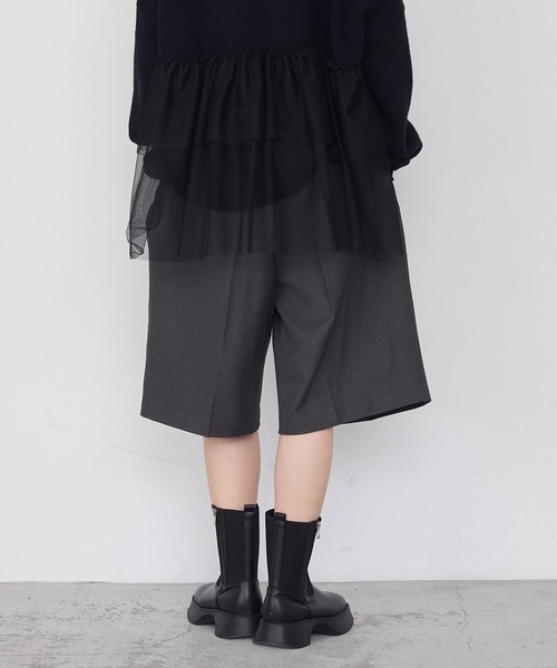 forksy.（フォルクシー） パンツ 「forksy.」ツータックワイドハーフ
