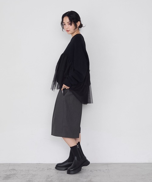 forksy.（フォルクシー） パンツ 「forksy.」ツータックワイドハーフ