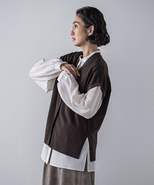 la.f（ラ・エフ） ブラウス シャツ ”とろみ素材で着心地抜群