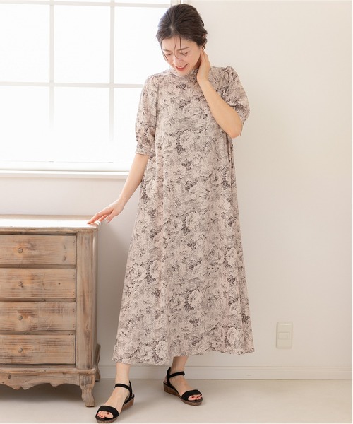 「PREFERIR」 半袖ワンピース LARGE ラベンダー レディース_画像3