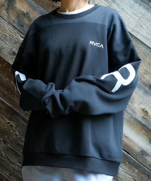 レディース RVCA ルーカ ゆったり ビックシルエット ブラックトレーナー Ｓ RVCA（ルーカ） トレーナー スウェット メンズ レディース : ZOZOTOWN
