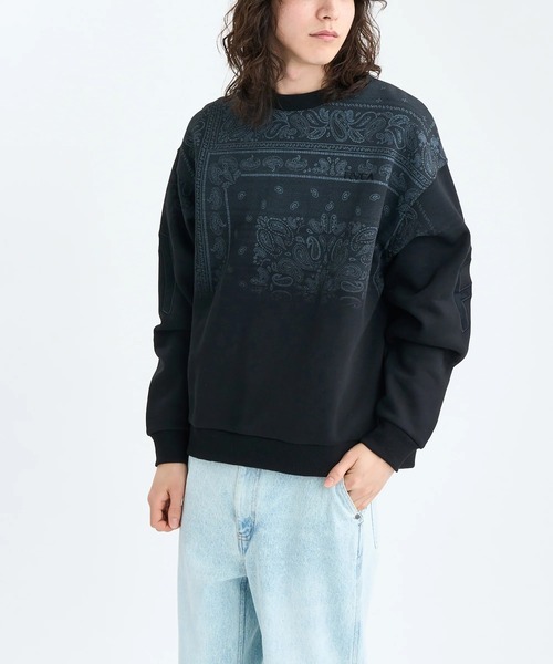 RVCA（ルーカ） トレーナー スウェット メンズ FADE BACK SIDE ARCH