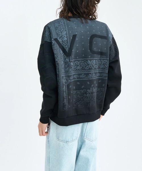 RVCA トレーナー RVCA（ルーカ） ビッグロゴスウェット トレーナー 長袖 メンズ ルーズ