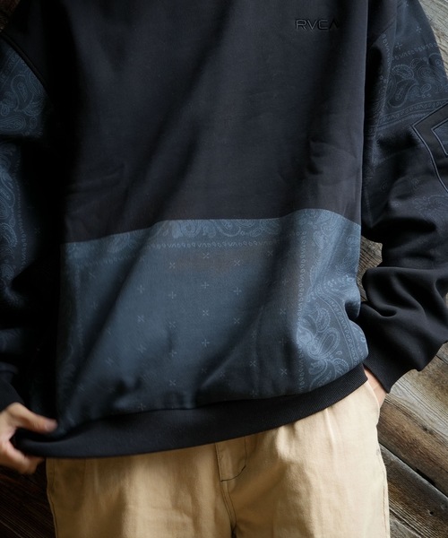 RVCA（ルーカ） トレーナー スウェット メンズ FADE BACK SIDE ARCH