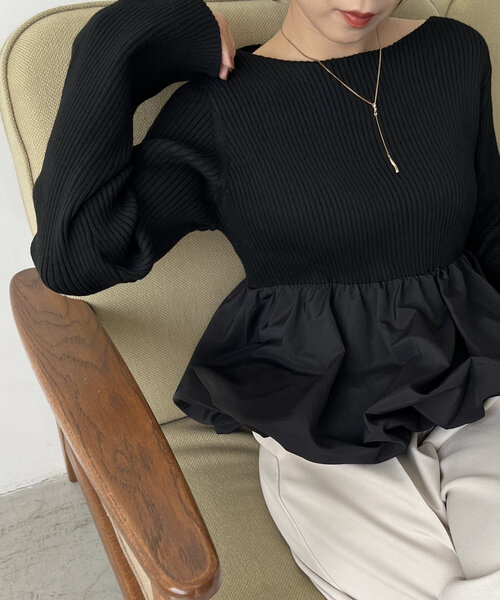 CAPRICIEUX LE'MAGE（カプリシューレマージュ） 長袖ニット FREE