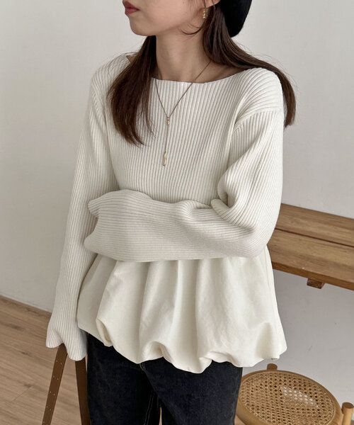 CAPRICIEUX LE'MAGE（カプリシューレマージュ） 長袖ニット FREE