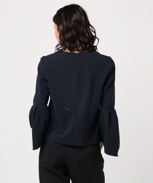 「Demi-Luxe BEAMS」 7分袖ブラウス 38 ベージュ レディース_画像2