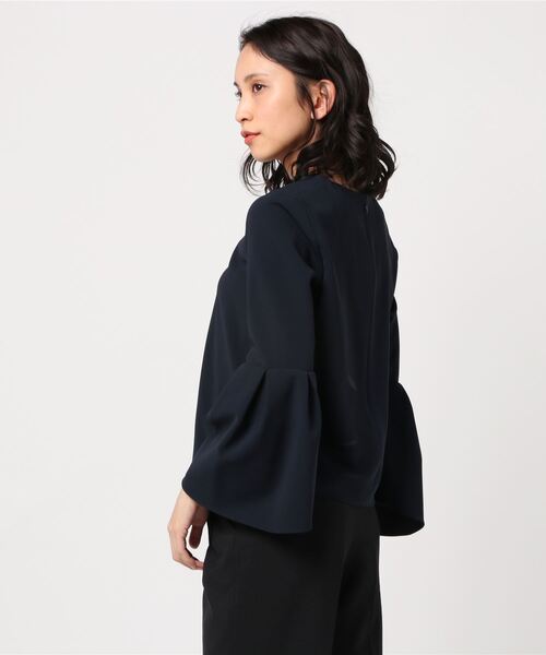 「Demi-Luxe BEAMS」 7分袖ブラウス 38 ベージュ レディース_画像3