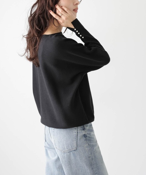 「SUGAR BISKET」 「La-gemme」長袖ニット フリー ラベンダー レディース_画像4