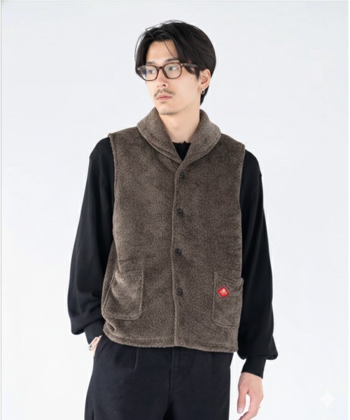 新品rosy monster テディボア　ベスト　ブラック 新品rosy monster テディボア ベスト ブラック