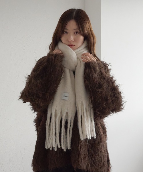 raffime（ラフィミー） ストール マフラー ネームタグ付きマフラー