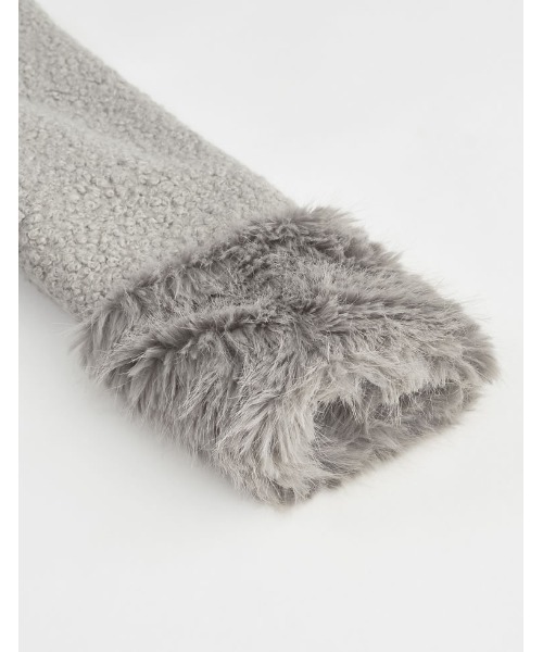 「Re:EDIT」 「MEISM」ノーカラージャケット MEDIUM グレー レディース_画像6