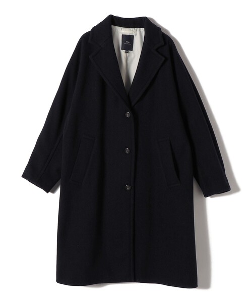 SHIPS（シップス） コート チェスターコート SHIPS Primary Navy Label