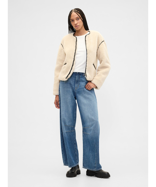 GAP（ギャップ） コート アウター リラックスフィット ボアジャケット 