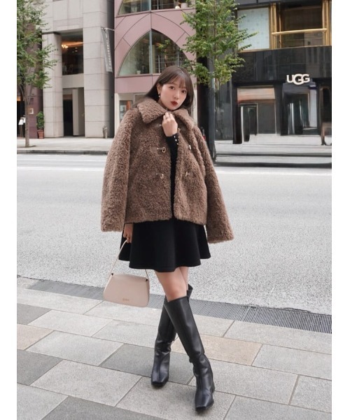 Her lip to コート アウター Bambina Faux Fur Coat レディース